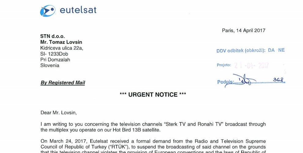 Eutelsat üç Kürt televizyonunu daha kapatmak istiyor