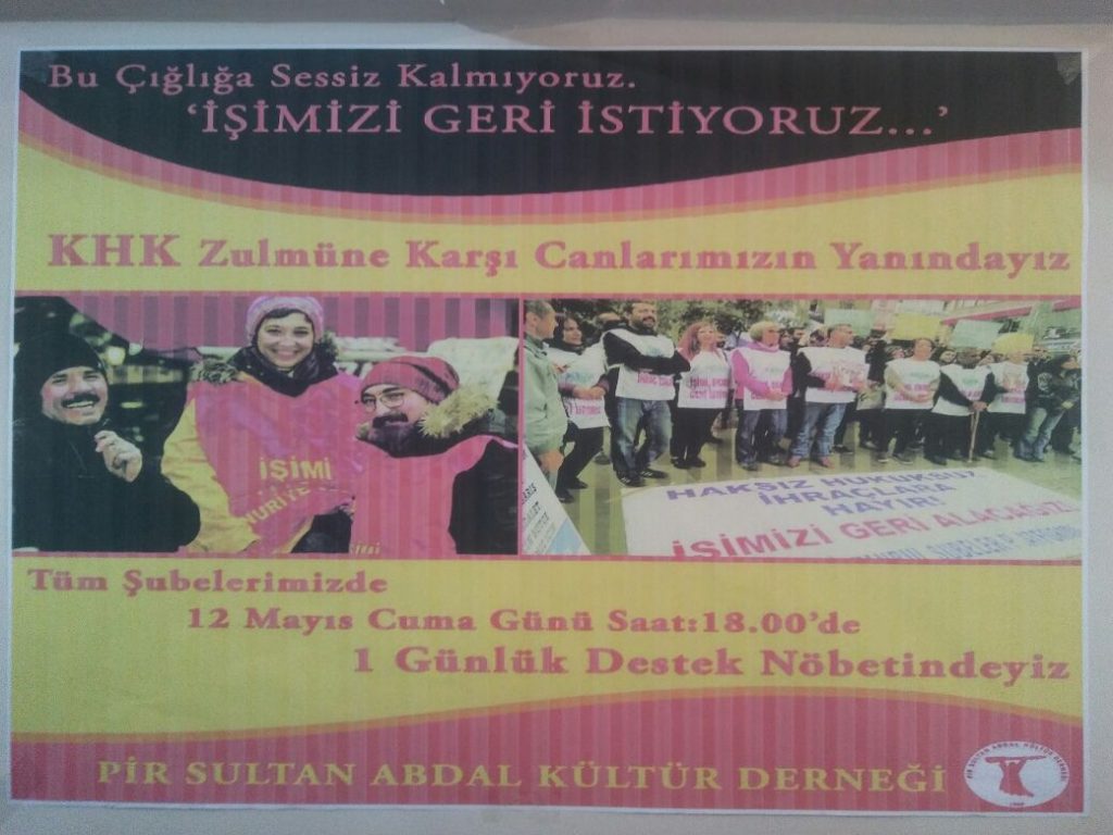 Ataşehir Pir Sultan Abdal Kültür Derneği'nde Açlık Grevi Başladı