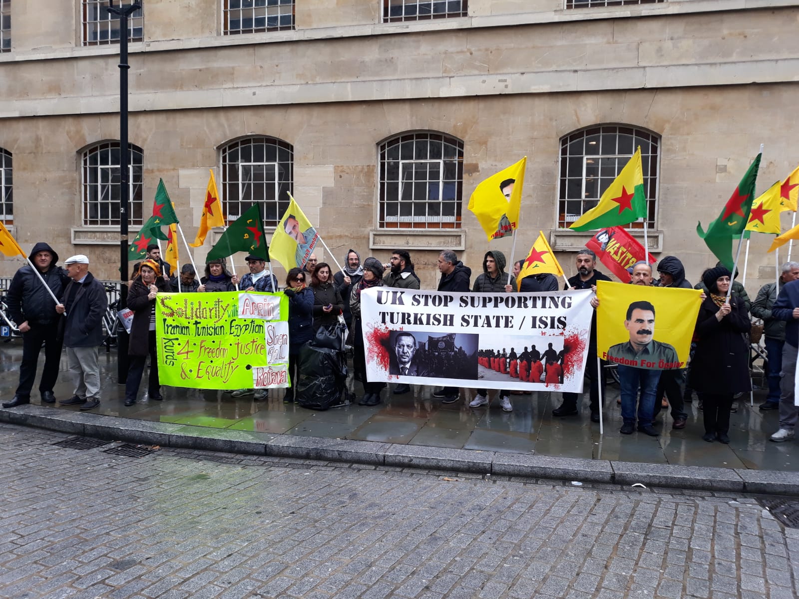 Londra'da faşist Türk devleti protesto edildi