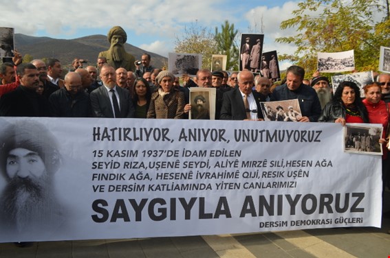 Seyit Rıza ve arkadaşları, idam edilişlerinin 81. yılında Dersim'de anma etkinliği