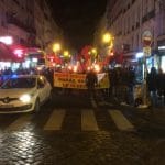 Paris'te yapılan yürüyüşle katliamlar protesto edildi
