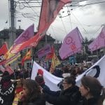 İsviçre Zürih ve Basel`de kadınlar sokakları zapt etti