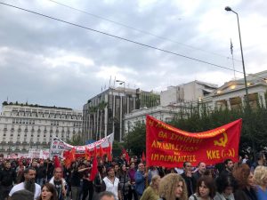 Atina’da Politeknik Katliamı Protesto edildi