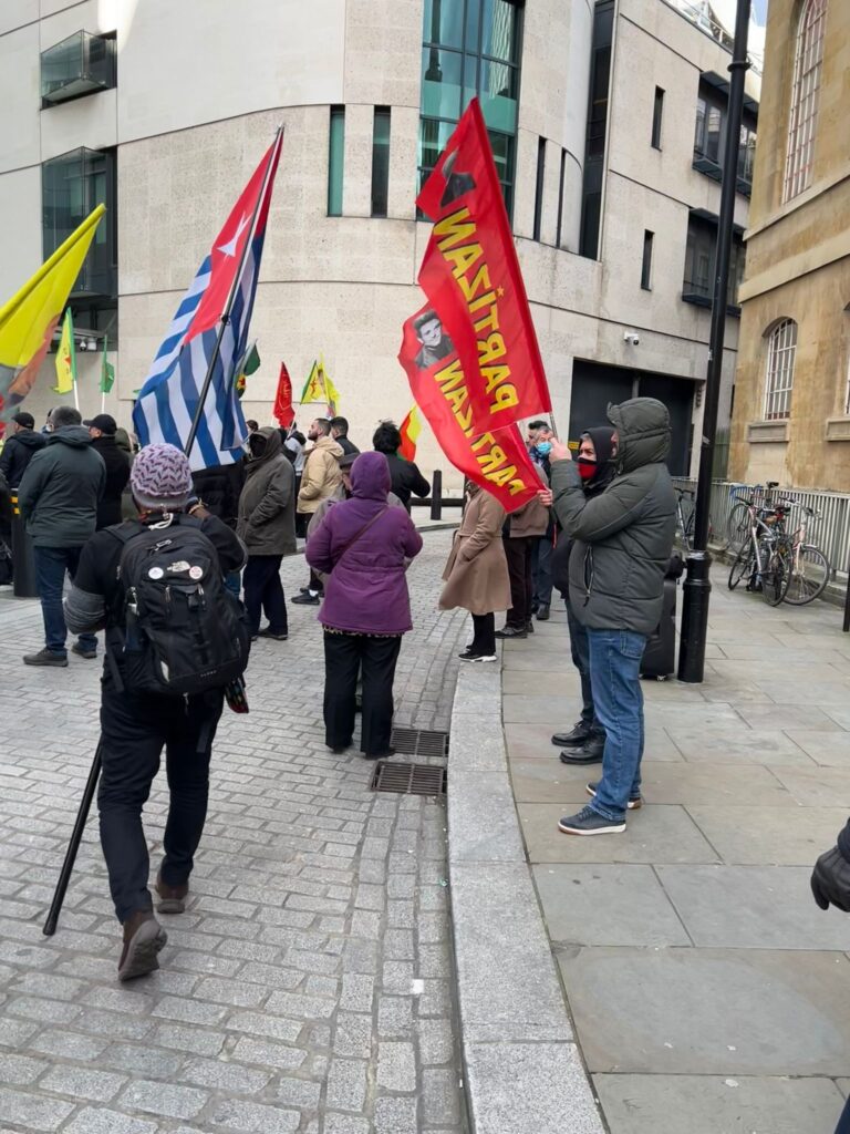 TC`nin saldırıları Londra’da protesto edildi