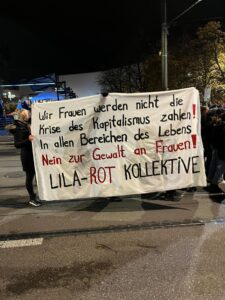 Basel'de 25 Kasım yürüyüşü gerçekleştirildi